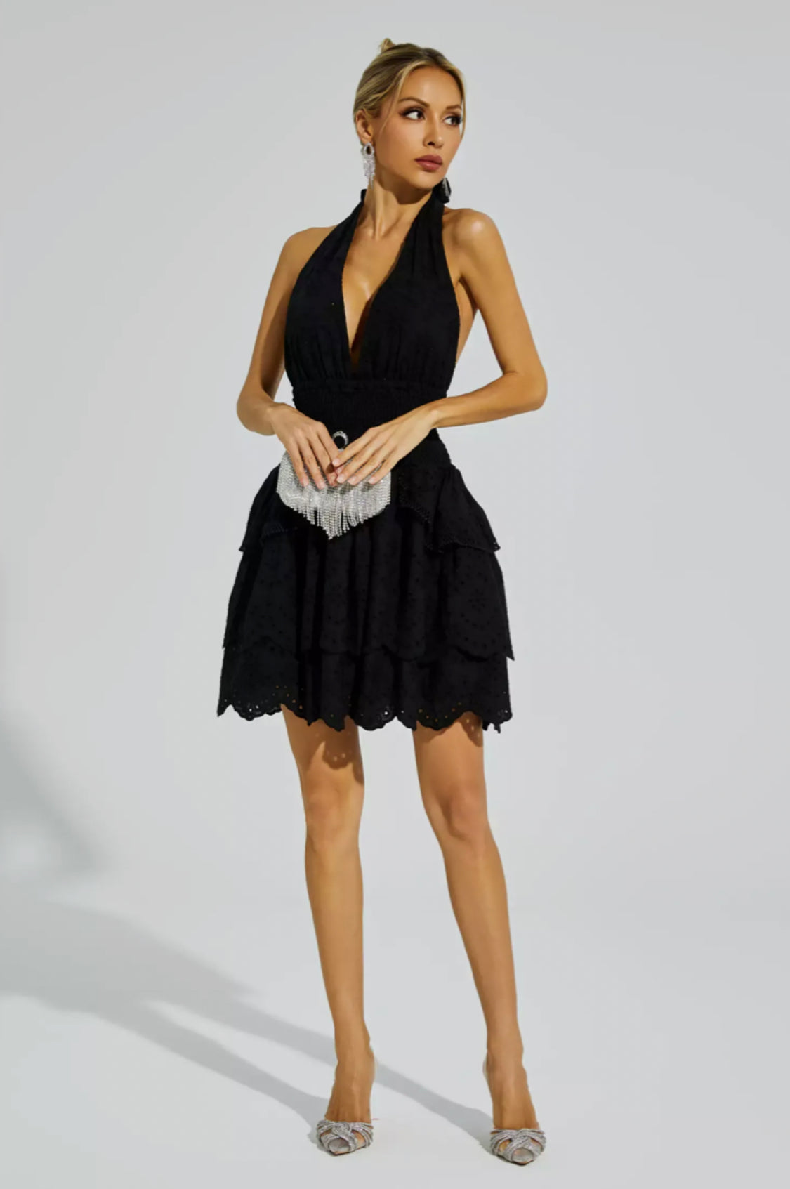 Landry black mini dress