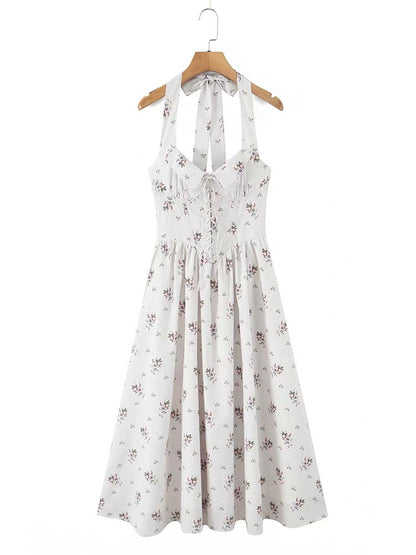 Rosalie Garden Halter Dress