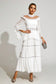 White lace maxi dress ( Preorder )