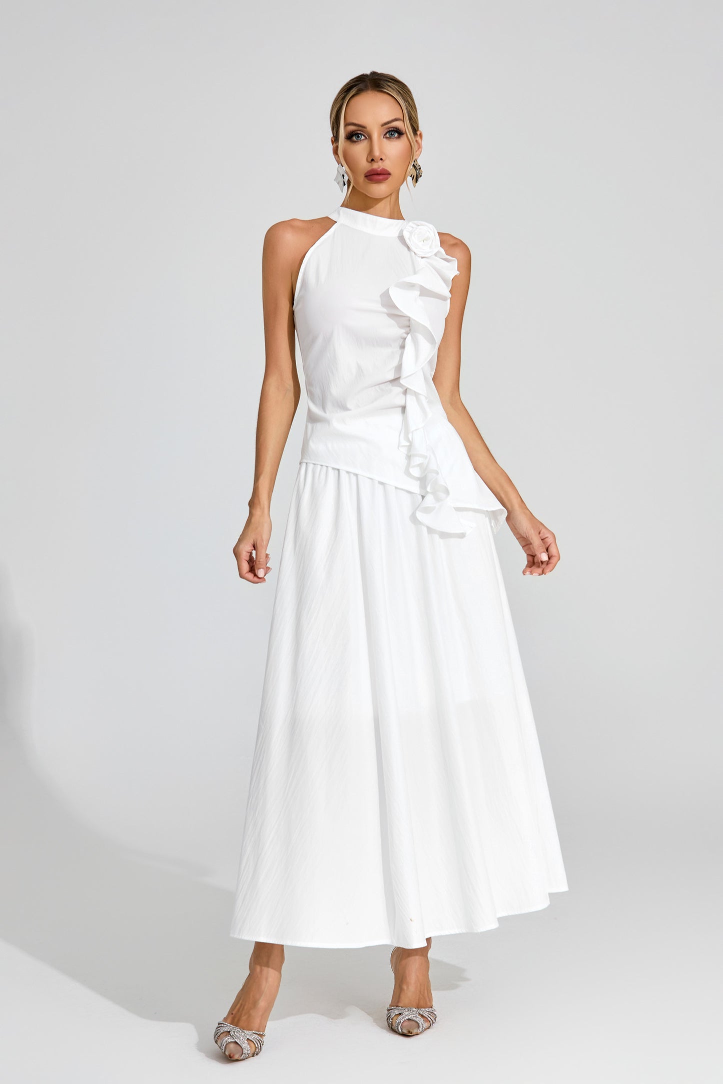 Étoile Blanche Ruffle Ensemble