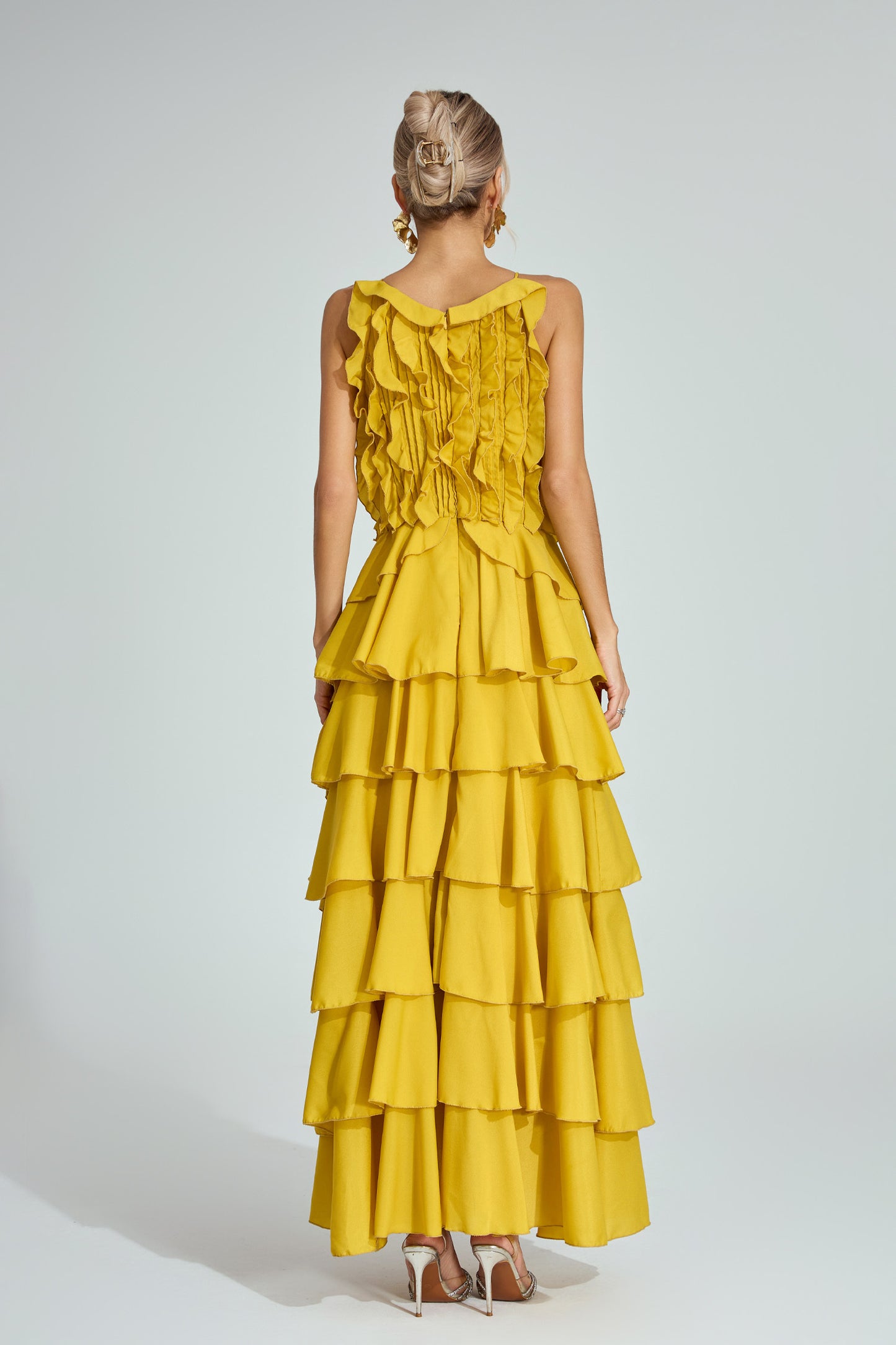 Solène Ruffle Tiered Maxi Dress