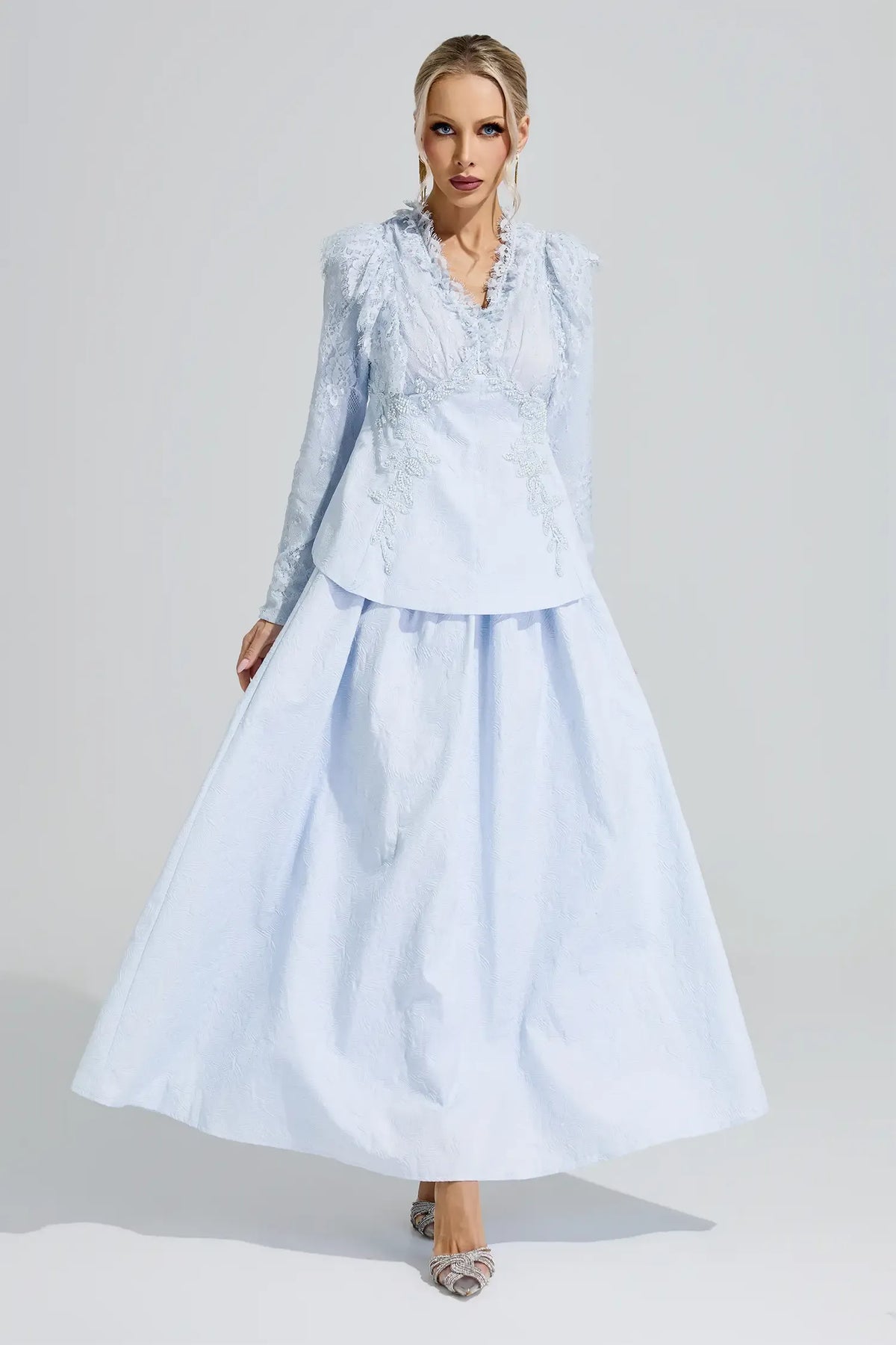 Aveline Lace Two-Piece Set