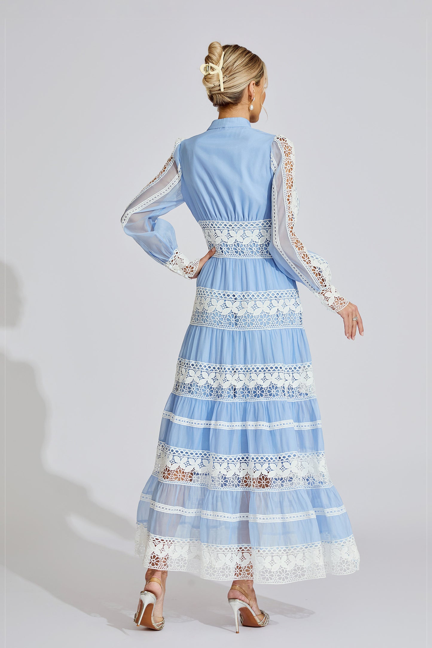 Celeste Lace Panel Maxi Dress