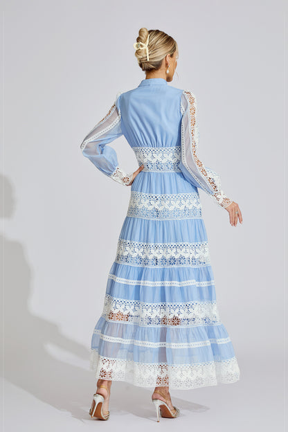 Celeste Lace Panel Maxi Dress