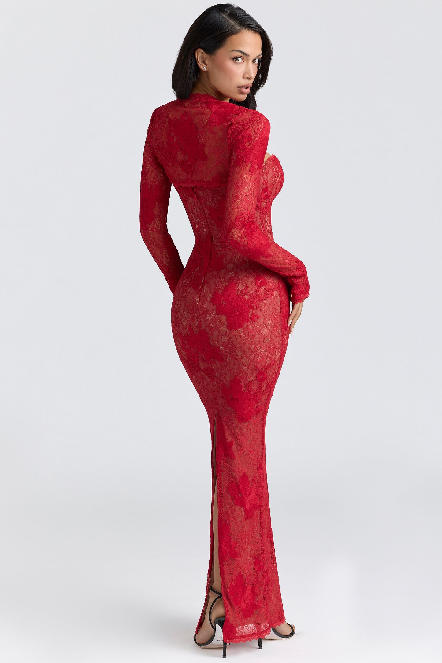 Velora Lace Sculpt Maxi Dress