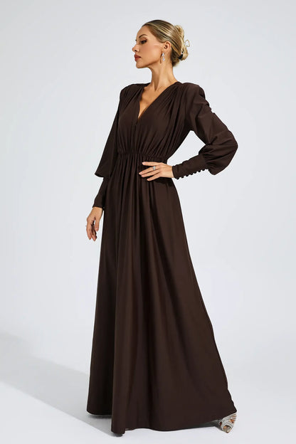 Annabel Brown maxi dress