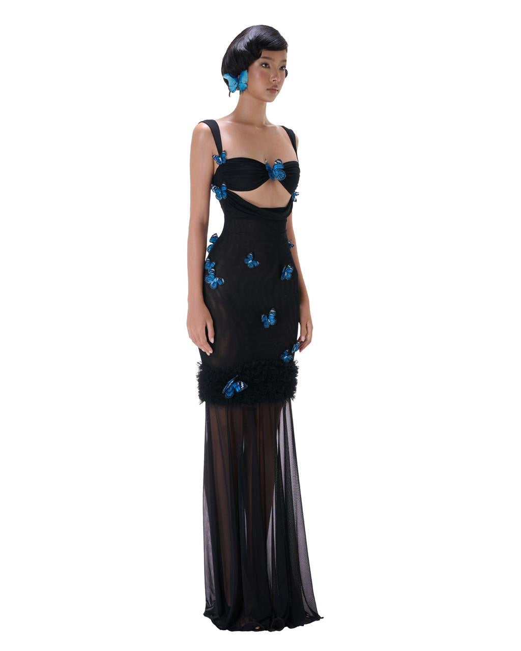 Lumina  Maxi Dress - Black