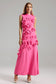 Laila flower pink maxi dress