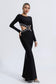 Janelle black cutout maxi dress