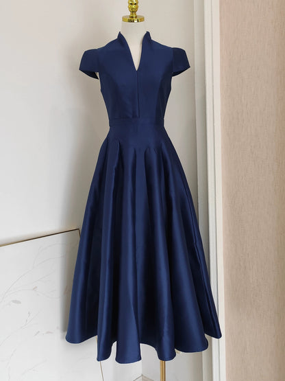 Renée Vintage Pleated Midi Dress