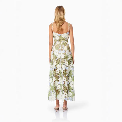 Marguerite flower Lace Dress