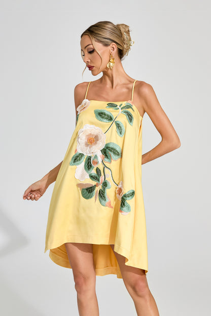 Soleil Blossom A-Line Mini Dress
