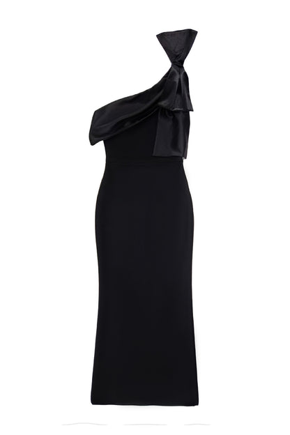 Élise Draped One-Shoulder Gown