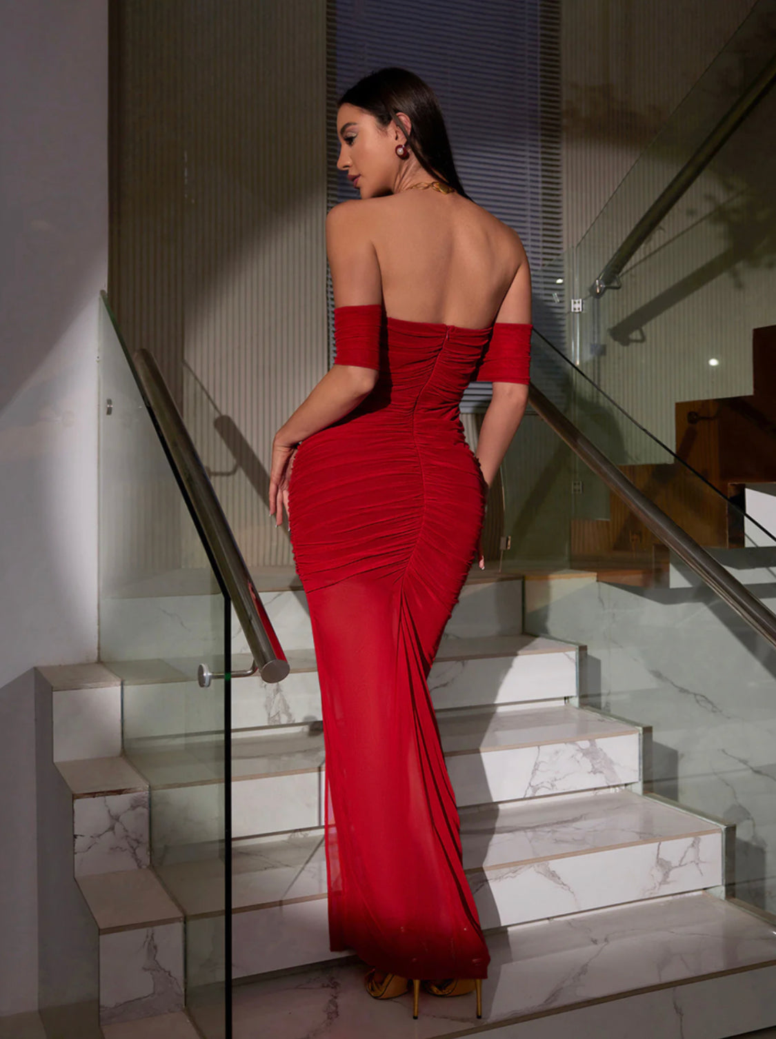 Marlyn red maxi dress (8200595898606)