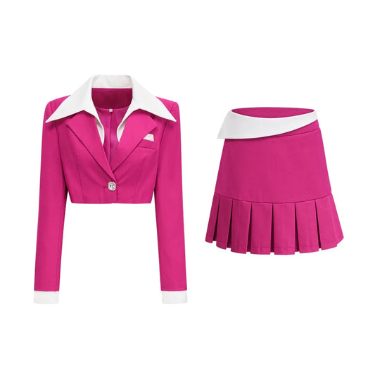 Pink Blazer/skirt set