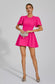 Nico flare mini pink dress