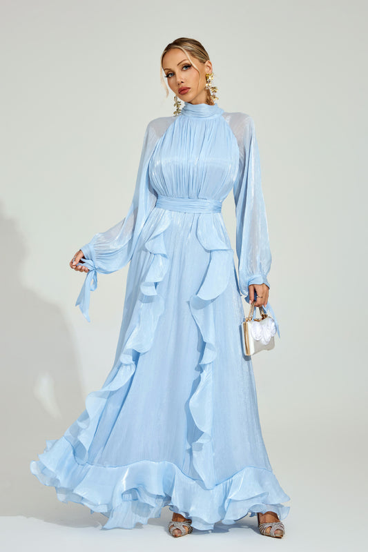 Céleste Ruffle Maxi Dress