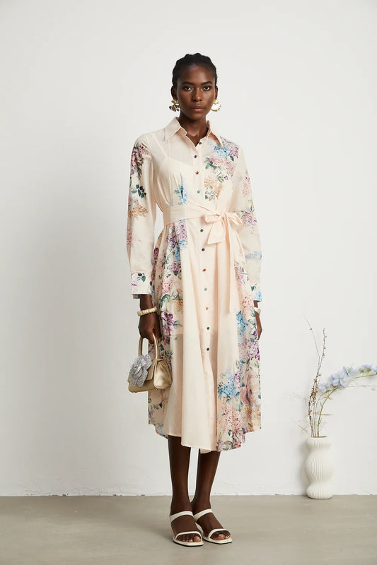 Colette floral print midi dress