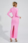 Elsa rhinestone pink maxi dress