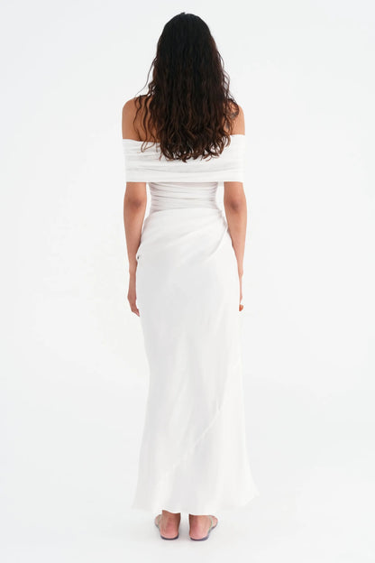 Livia Off Shoulder Draped Gown