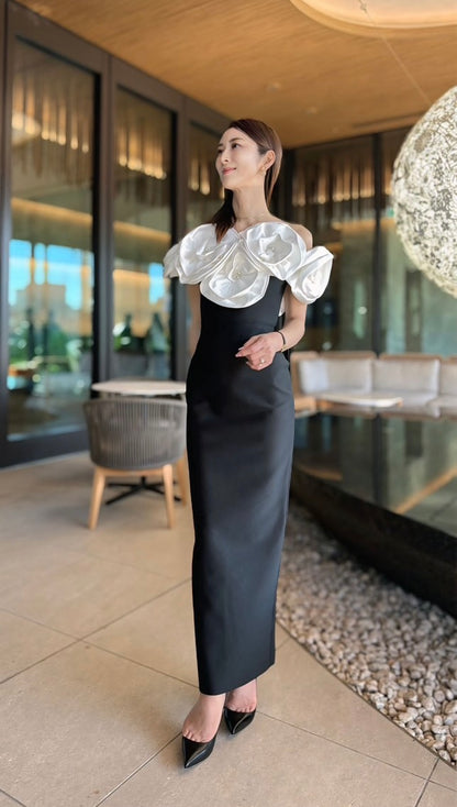 Elle flower maxi dress