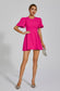 Nico flare mini pink dress