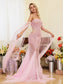 Prisca pink Pearl maxi dress