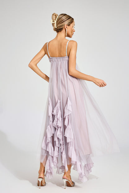Dream Ruffle Tulle Maxi Dress