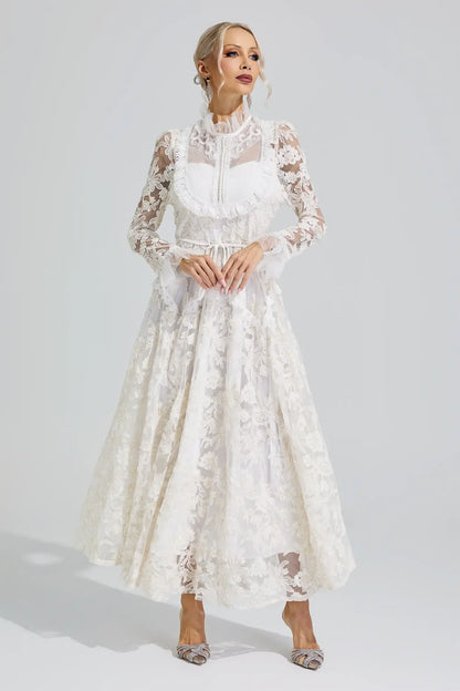 Elodie Floral Lace Maxi Dress