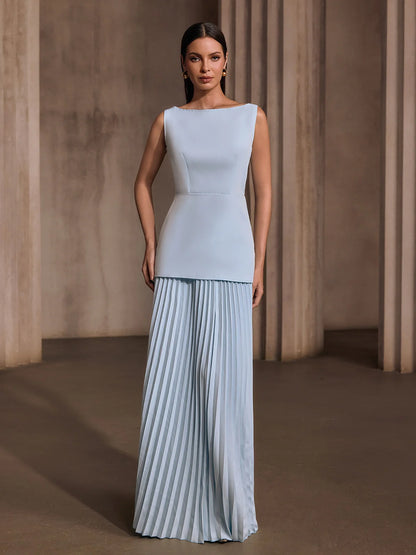 Serena Pleated Maxi Dress