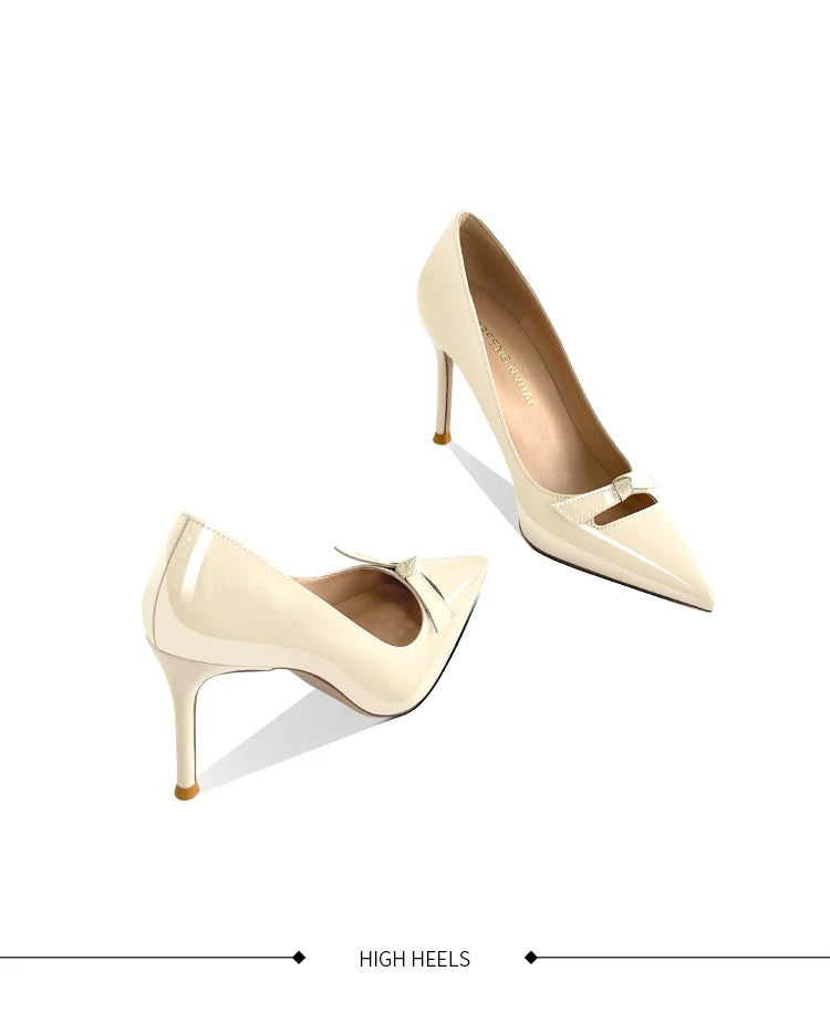 Ivory Patent Bow Pumps