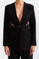 Black cutout blazer/suit set (8306825953518)