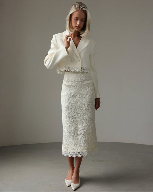 Élodie Lace Skirt Set