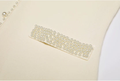 Duchesse Pearl Trim Knit Set