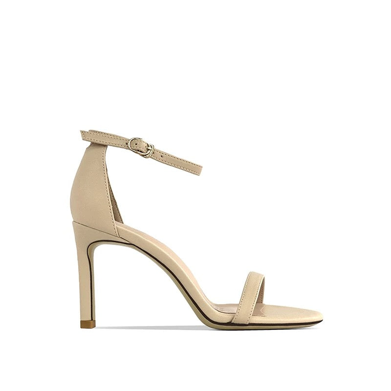 Classic Nude Strap Heels