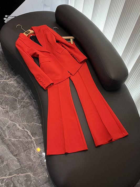 Red blazer/suit set (8140931268846)