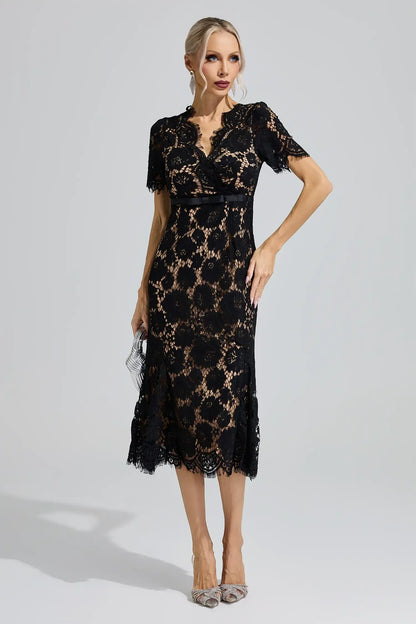 Selene Lace Midi Dress