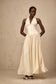 Vanilla cream tulle maxi dress