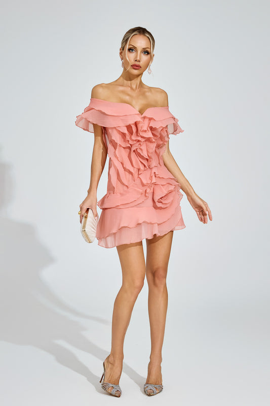 Rosalie Ruffle Mini Dress