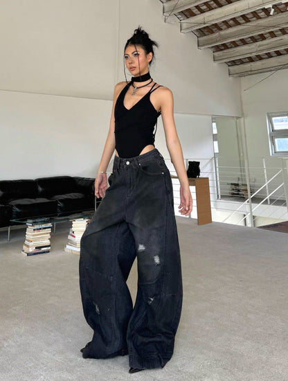 Akari Volume Denim Pants