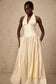 Vanilla cream tulle maxi dress