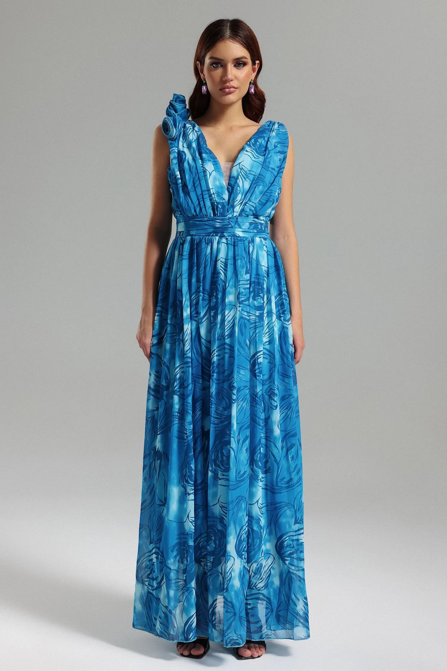 Sadala V-neck maxi dress