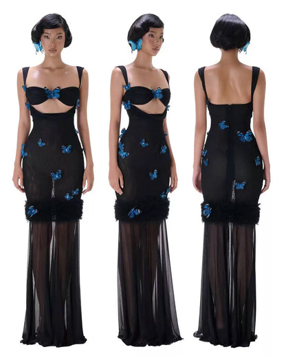 Lumina  Maxi Dress - Black