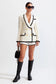 Beige tweed belted blazer (8284717056238)