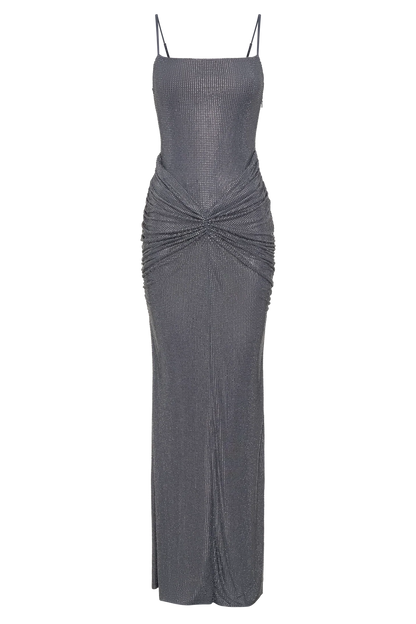 Diamond backless maxi dress