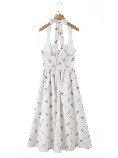 Rosalie Garden Halter Dress