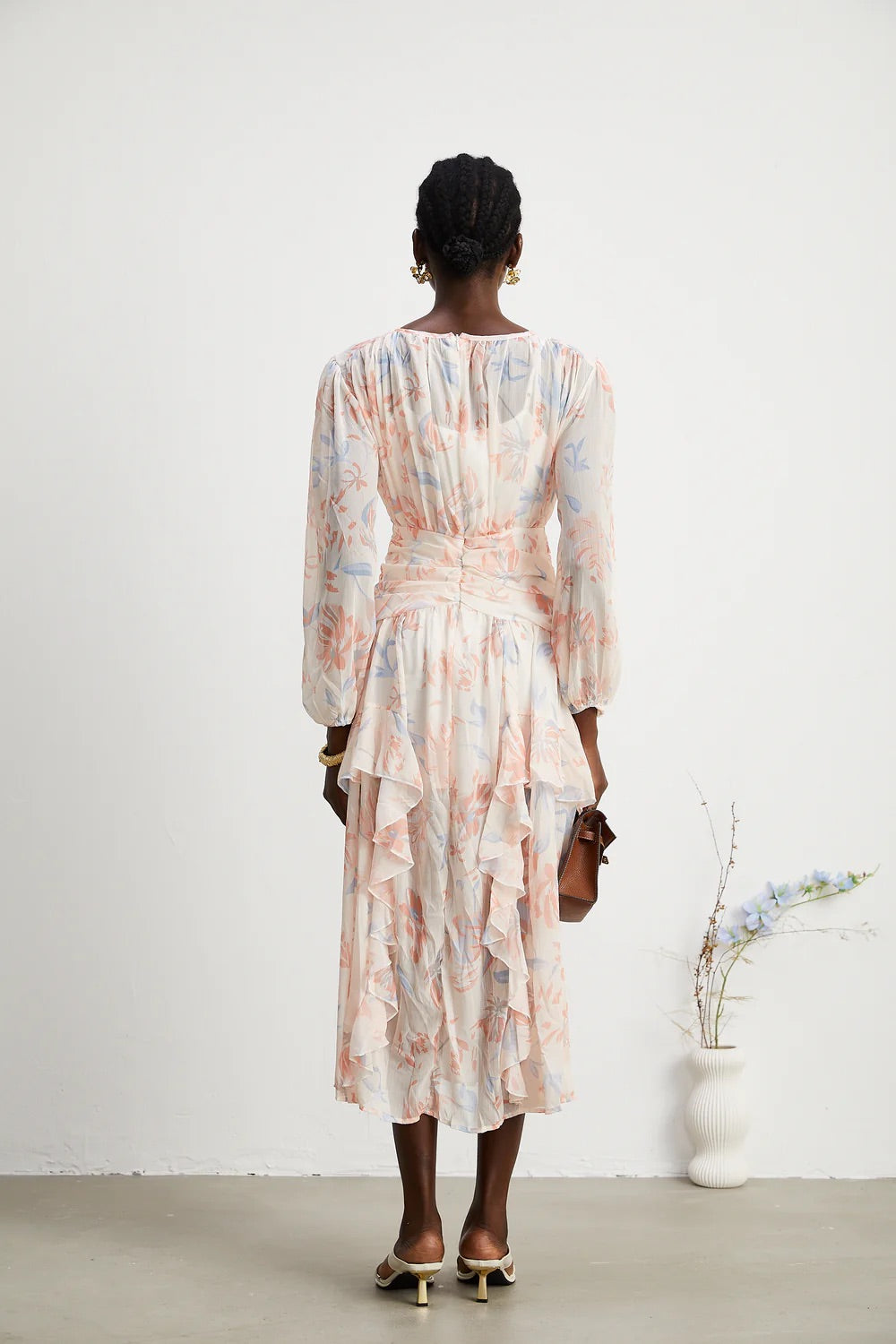 Ilana floral midi dress