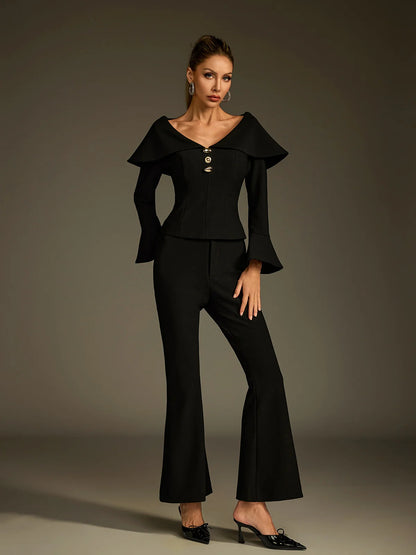 Eloise Off Shoulder Pant Set