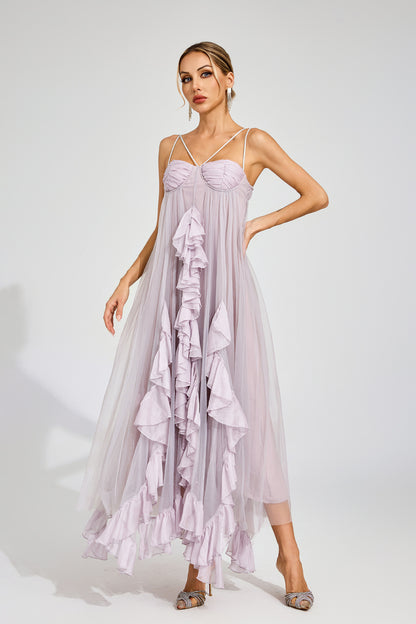 Dream Ruffle Tulle Maxi Dress