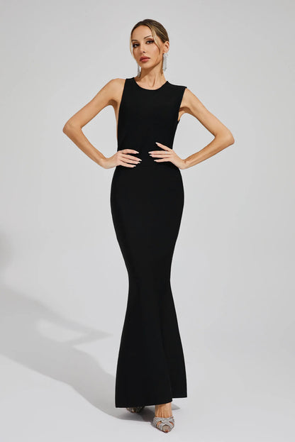 Solène Open Back Gown